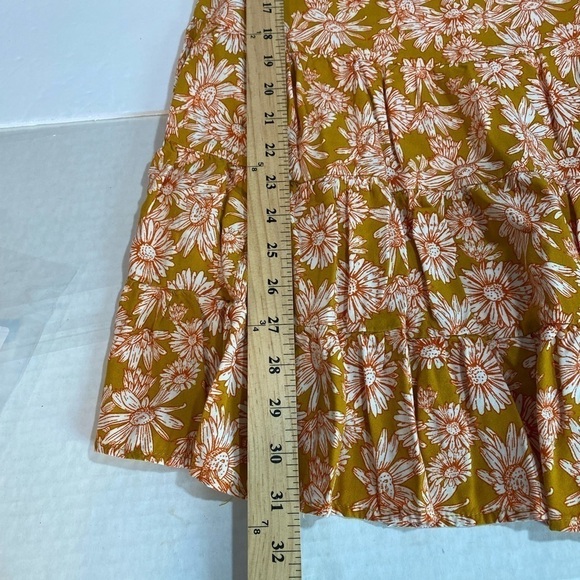 Wild Fable Yellow and Orange Floral Rayon Spaghetti Strap Sundress Size Small, R - Picture 13 of 13